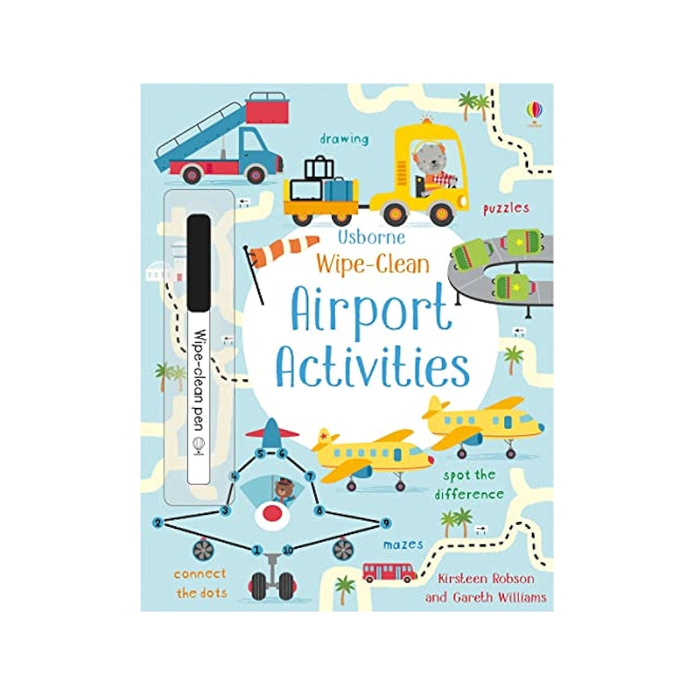 Usborne Wipe-Clean Activity Book – Drawing, Counting & Spotting Fun