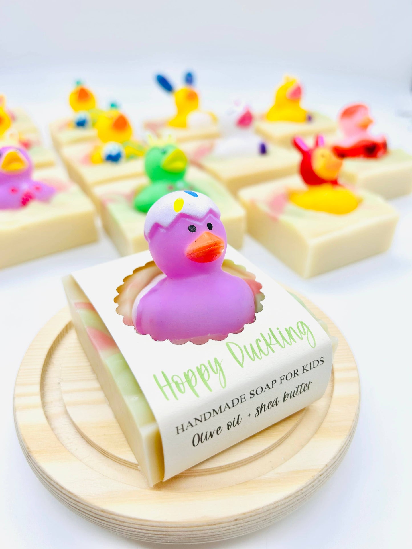 Hoppy Duckling Handmade Soap Bar for Kids EASTER VEGAN
