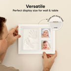 KeaBabies Baby Handprint, Footprint Keepsake Solo Frame