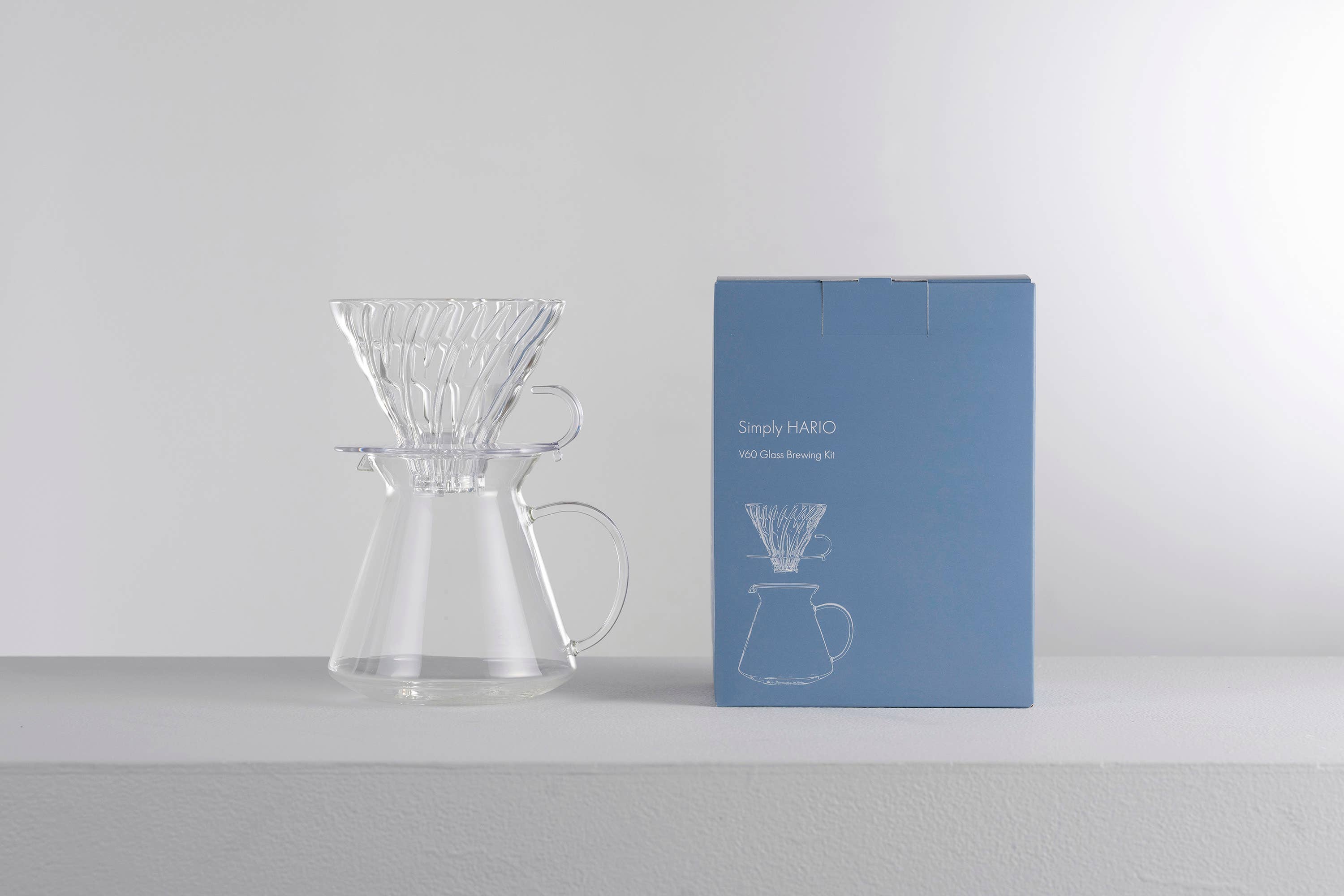 "Simply Hario" V60 Glass Brewing Kit, 600ml