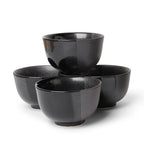 Black Ombre Square Tea Set of 5
