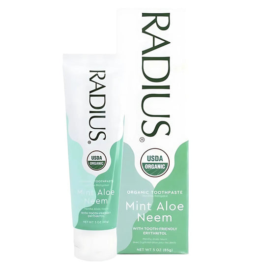 Radius USDA Organic Mint Aloe Neem Toothpaste - 3oz