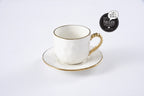 Pampa Bay Golden Salerno Espresso Cup and Saucer