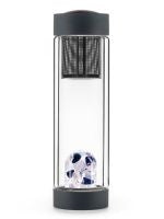 Vitajuwel Via Heat Balance | Double-Walled Tea Bottle With
Sodalite, Chalcedony And Clear Quartz