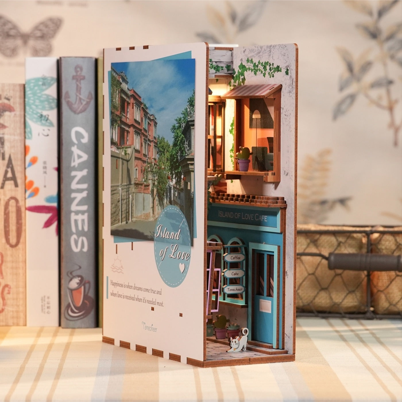 DIY Miniature House Book Nook Kit - Island of Love