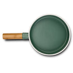 Porcelain serving pot "Terrestrial" with bamboo handle 34cm