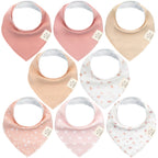 8-pack Baby c Bibs for Girls and Boys - Butterflies