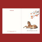 Year of the Horse Persimmons 柿柿如意 Greeting Card