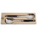 Jean Dubost Salad Servers with Black Handles