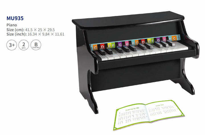 Toysters Black Wooden Piano