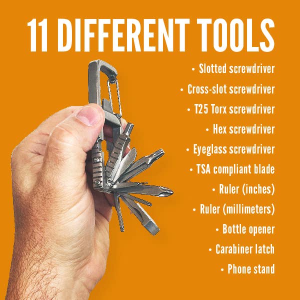 "The Fix Is In" Carabiner Multi-tool
