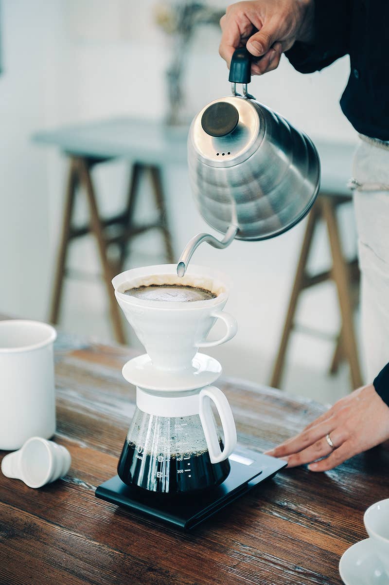 Hario V60 Ceramic Pour Over Coffee 02 Set White