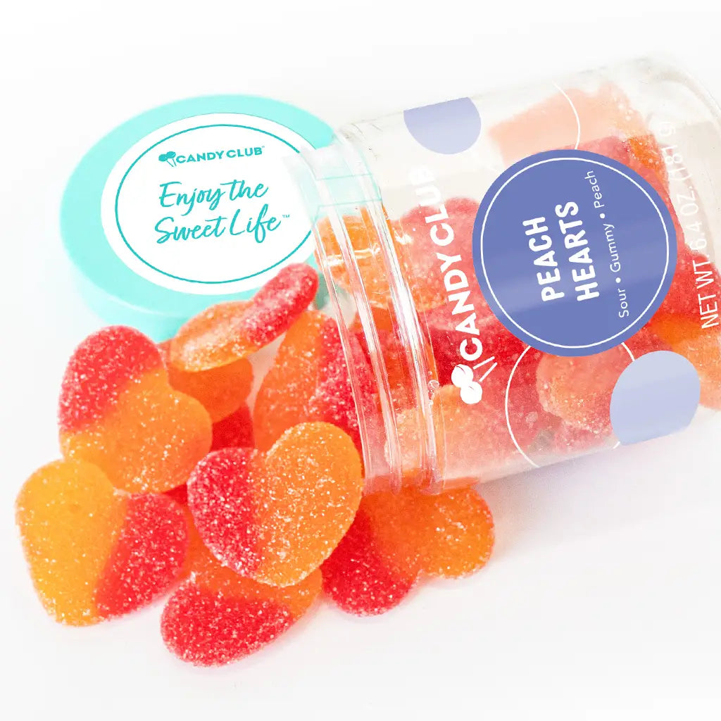 Candy Club Peach Heart Gummies