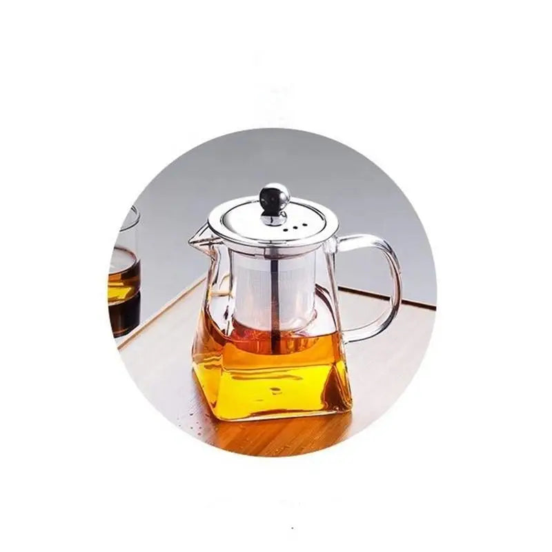 Glass Teapot With Stainless Steel Infuser & Lid  32oz