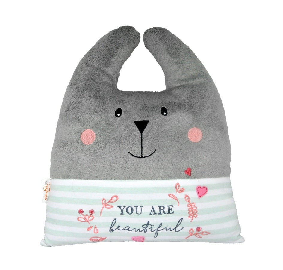 Animal Pillows, Decoration, Throw Pillows, Tigres - Bunny "You are Beautiful"