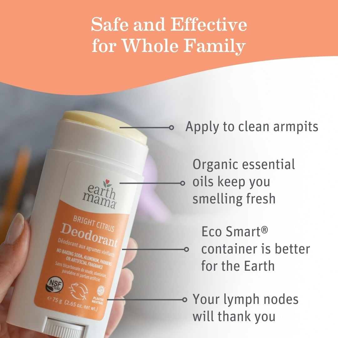 Earth Mama Organics Bright Citrus Deodorant