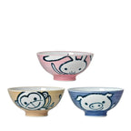 Adorable Animal Ceramic Bowl Set of 3