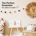 KeaBabies Baby Handprint, Footprint Keepsake Duo Frame