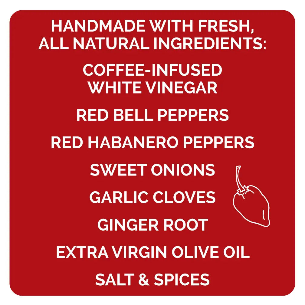 Red Habanero & Black Coffee Hot Sauce - 5oz