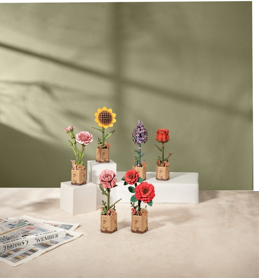 3D Wooden Flower Puzzles - Sunflower