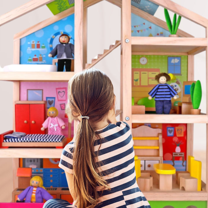 Toysters Doll House With Furniture