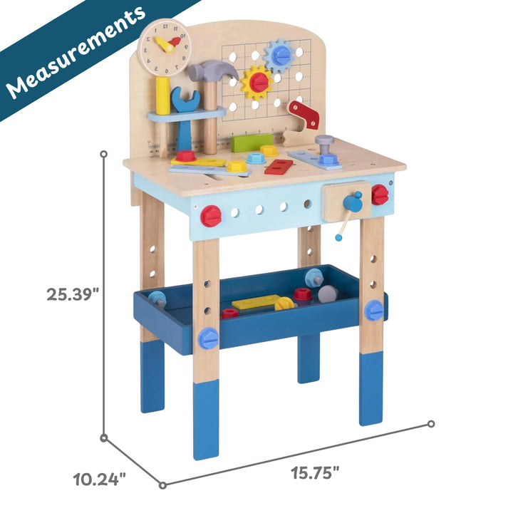 Toysters Wooden Workbench With Tools