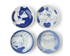 4 Cats Assorted Plate Set