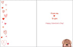 Valentine Card - Puppy & Balloon