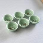 Koi Fish Kung Fu Tea Cups 6 Piece Set