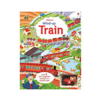 Wind-Up Train Book & Toy Gift Set – Steam Train Adventure Through Scenic Landscapes