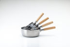 Yukihira Stainless Snow Flat Pot with Loop Handle, 24cm