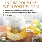 DelighTeas Glass Teapot - 15 oz