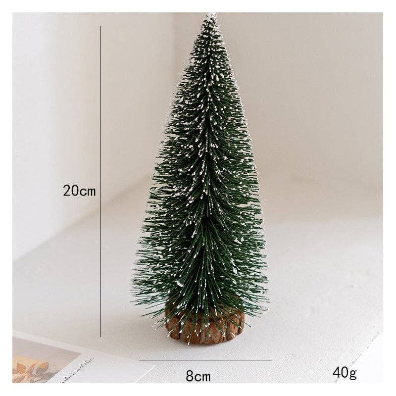 Green Velvet Christmas Tree – Desktop Decoration