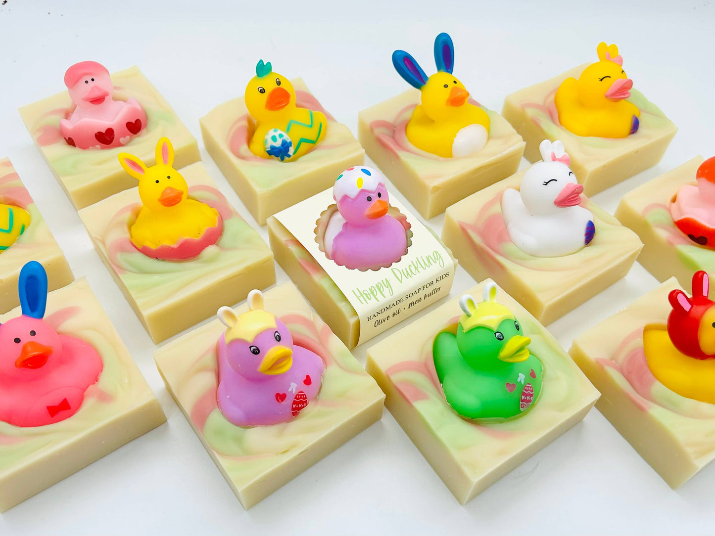 Hoppy Duckling Handmade Soap Bar for Kids EASTER VEGAN