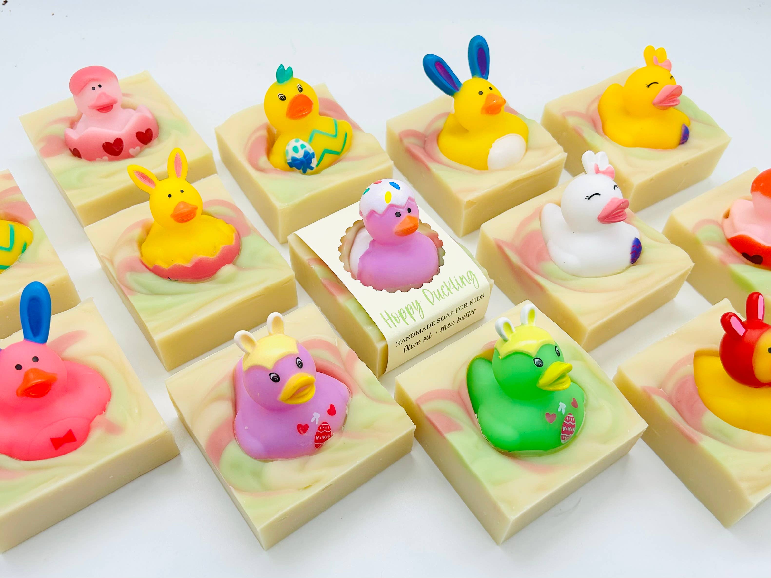 Hoppy Duckling Handmade Soap Bar for Kids EASTER VEGAN