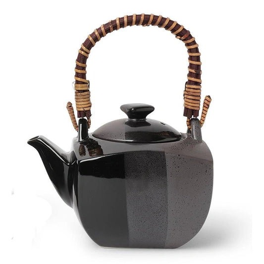 Black Ombre Square Tea Set of 5