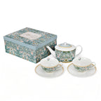 Morris Garden Bone China Tea Set for Two – 5 Piece Gift Set