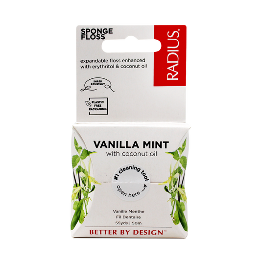 RADIUS® Vegan Sponge Floss – Vanilla Mint