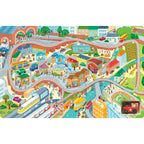 Wind-Up Train Book & Toy Gift Set – Steam Train Adventure Through Scenic Landscapes