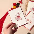 Rabbit Baby with Fish 年年有鱼 Greeting Card