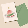 Longevity Peach 寿桃蛋糕 Birthday Card