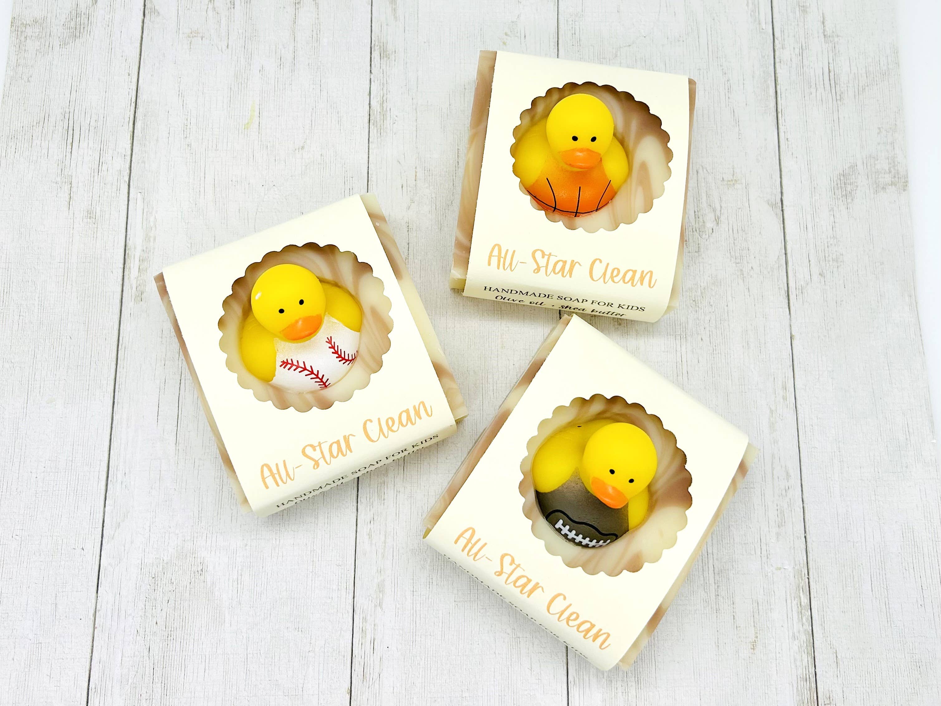 All-Star Clean Handmade Soap Bar for Kids VEGAN COLD PROCESS