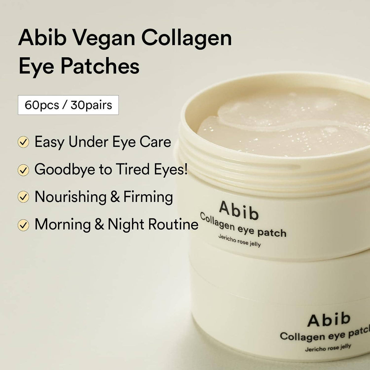 Jericho Rose eye patches for tired-looking eyes and dark circles