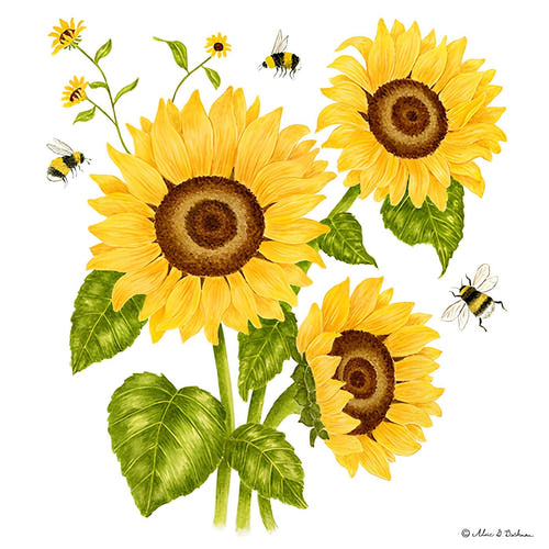Alice’s Cottage Sunflower Flour Sack Towel