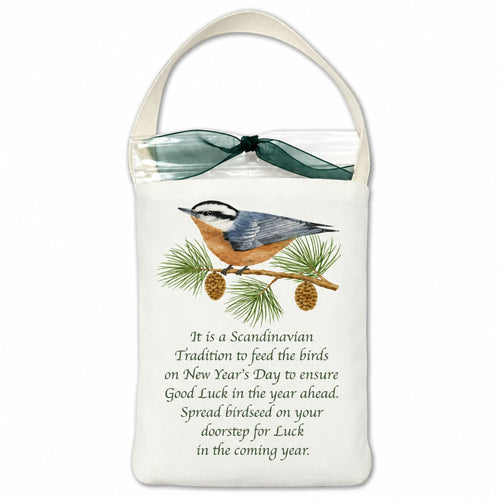 Alice’s Cottage Nuthatch Holiday Good Luck Tote