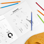 Screen-free animal drawing activity book for young artists