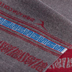 Scholar Scarf Burgundy/Grey Details Signature - Shen Yun Collections