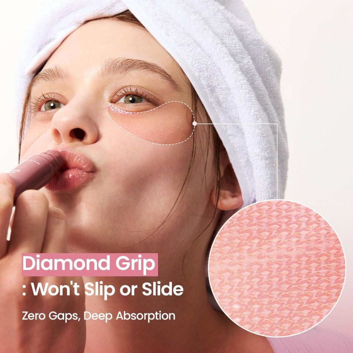 Collagen peptide hydrogel patches for under-eyes and smile lines