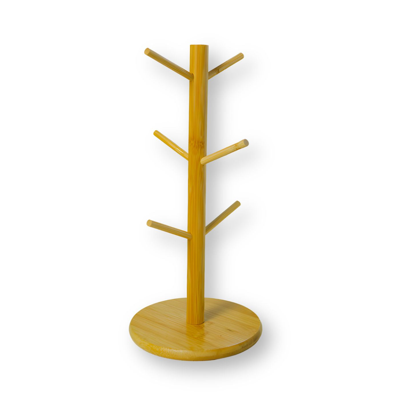 Bamboo coffee mug tree holder