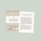 Weekly home organization cards by Nikki Boyd